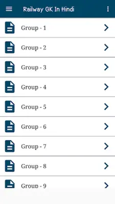 Railway GK In Hindi android App screenshot 3
